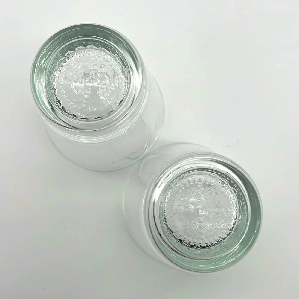 Crown Royal Canadian Whiskey Embossed Rocks Tumbler Bar Glasses (Set of 2)
